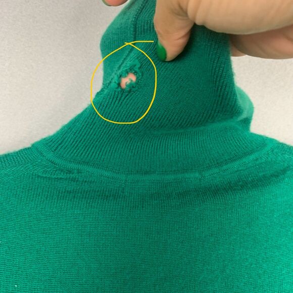 Boden Women’s Size 6 Emerald Green 100% Merino Wool Turtleneck Sweater Classic - Picture 3 of 8